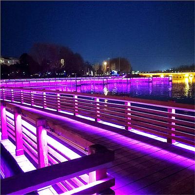 安阳内黄县dmx512洗墙线条灯制造工厂  古建筑瓦楞灯亮化